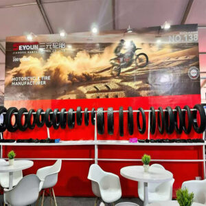 Seyoun Tires booth at Kenya Motorcycle and Bicycle Expo 2026