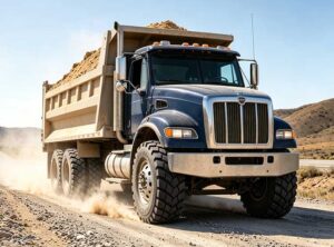 off-road truck Heavy-duty dump truck with off-road truck tires